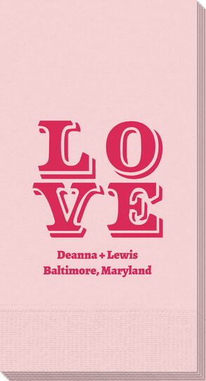 Retro Love Guest Towels